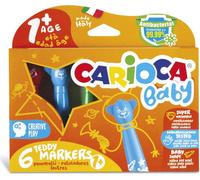 Carioca Teddy Markers Baby 1+ - 6 pezzi