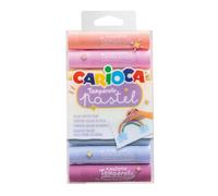 CARIOCA Temperello Pastel: 8 Temperelli Solidi Colori Pastello, Lavabili e Facili da Usare, per Bambini e Artisti