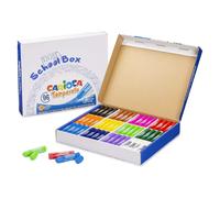 Carioca Temperello School Box - Set da 96 Tempere Solide in Stick, Colori Assortiti Brillanti e Coprenti