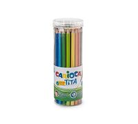 Carioca TITA, Matite Colorate, Box di Matite in Resina Esagonali, Pastelli per Bambini e Adulti, Ideali per Disegnare e Colorare, Scrittura Morbida, Colori Assortiti, 50 Pezzi