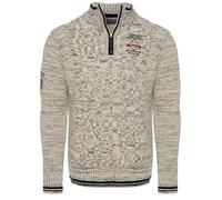 Carisma Maglione da uomo • Troyer da uomo con ricamo • Piacevole maglione Regular Fit per ufficio e tempo libero 7804, beige., XL