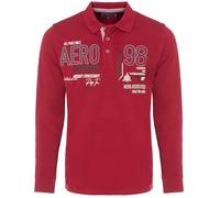 Carisma Polo a maniche lunghe, da uomo, 100% cotone, a maniche lunghe, con ricamo? Piacevole vestibilità normale, a maniche lunghe, per ufficio e tempo libero, 3445, Re, XL