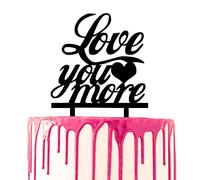 CARISPIBET decorazioni per torte decorative con la scritta "Love you more" strumento per la decorazione della torta acrilico