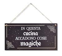 CARISPIBET In questa Cucina | Simpatico Segno Regalo ispiratore Decorazione della Cucina cartelli Decorativi per Il Tuo Bar Ristorante 15 x 30 cm