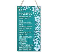 CARISPIBET La Mamma è la cosa più bella che c'è | decorazioni per la casa cartelli di cucina cartelli per la decorazione domestica 30 x 15 cm