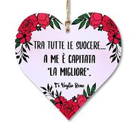 CARISPIBET Tra tutto il suocere | segni di decorazione della casa regali per la famiglia decorazioni per la casa segni di cucina 12 x 12 cm