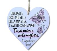 CARISPIBET Una delle cose più belle della mia vita | segno decorativo per la casa regalo per la madre decorazioni per il soggiorno segni di cucina 12 x 12 cm