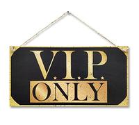 CARISPIBET V.I.P. Only Home cartelli decorativi da appendere per la casa da appendere targhe artistiche da parete cartelli di benvenuto 15,2 x 30,5 cm