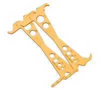 CARISSETT 1/2 pz Biciclette Catena Usura Indicatori Checker Ciclismo Catena Calibro Misura Righello Strada Bike Catena Strumento di Riparazione Durevole