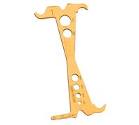 CARISSETT 1/2 pz Biciclette Catena Usura Indicatori Checker Ciclismo Catena Calibro Misura Righello Strada Bike Catena Strumento di Riparazione Durevole