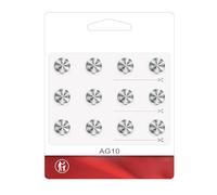 CARISSETT 12 batterie a bottone al litio da 1,5 V LR1130/AG10/LR54/389A/189/SR1130 per orologio giocattolo, calcolatrici