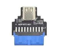 CARISSETT Adattatore convertitore da 19 pin a tipo C per connessione senza problemi del dispositivo e trasferimento dati efficiente, convertitore USB C in alluminio