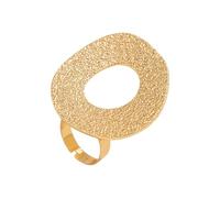 CARISSETT Anelli Aperti Regolabili Artigianale Martellato Texture Unica Irregolare Lega di Metallo Gioielli Dichiarazione Per Le Donne Unico Martellato Texture Aperta, Misura unica, come descritto