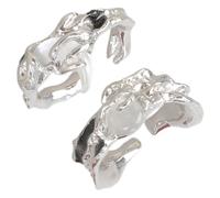 CARISSETT Anelli aperti regolabili in metallo robusto con squisita fattura unici anelli sole e luna per gli appassionati di moda uso quotidiano