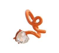 CARISSETT Anelli di apertura a forma di cuore, gioielli a mano, alla moda, struttura in lega, regolabili, adatti per gli appassionati di moda da indossare tutti i giorni, Misura unica, come descritto