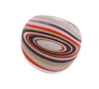 CARISSETT Anelli di vetro floreali avvolti a mano in filo metallico etnico ispirato ai gioielli artistici realizzati a mano comodi anelli avvolti in filo metallico, Misura unica, come descritto, come