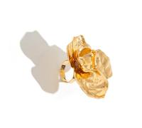 CARISSETT Anelli eleganti anelli regolabili fiore matrimonio forma fiore incontri dito aperto per donna uomo lega aperta, Misura unica, come descritto, come descritto