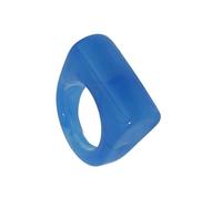 CARISSETT Anelli poligonali versatili in resina lucidata, gioielli artigianali per abbigliamento casual o formale accessorio per gioielli in resina, Misura unica, come descritto, come descritto