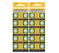 CARISSETT Batterie a bottone AG3 736 LR41 ad alta capacità, 20 pz/10 pezzi, per uso di dispositivi elettronici