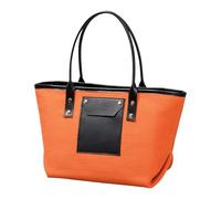 CARISSETT Borsa a tracolla intrecciata da donna contemporanea con finiture in PU borsa da viaggio di grande capacità per vacanze e vacanze a spalla per la spiaggia, A, One Size