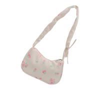 CARISSETT Borsa a tracolla stampata floreale per donna borsa di grande capacità borsa sotto le ascelle moda borsa ascellare pieghettata shopping donna semplice ascella pieghettata borsa da donna