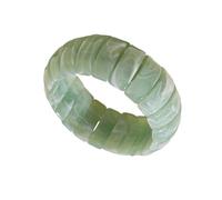 CARISSETT Bracciale rigido in acrilico con cerchi geometrici retrò design vintage leggero elegante gioiello accessorio da polso per le donne regalo pronto design geometrico da donna, Misura unica