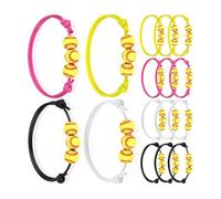 CARISSETT Braccialetto elastico multicolore con perline in argilla, leggero, comodo da indossare per pelli sensibili e uso quotidiano, sport colorati per donne, Misura unica, come descritto