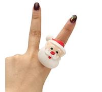 CARISSETT Buon Natale Party Finger Lights Babbo Natale fiocco di neve albero pupazzo di neve bambini Finger Supplies