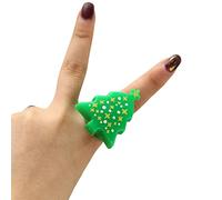 CARISSETT Buon Natale Party Finger Lights Babbo Natale fiocco di neve albero pupazzo di neve bambini Finger Supplies