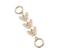 CARISSETT Catena regolabile in lega con chiusura a farfalla per collana personalizzabile lunghezza gioielli accessorio fibbia estensore catena libera, Misura unica, come descritto, come descritto