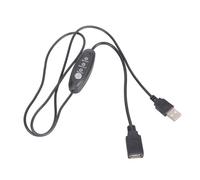 CARISSETT Cavo di prolunga USB 5 V 3 velocità regolabile per ventole di raffreddamento computer portatili controller 1 m cavo di prolunga ventola USB