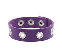 CARISSETT Cinturino in pelle fatto a mano, stile punk, gioiello da polso per gli appassionati di moda, accessorio da polso gotico per feste, Misura unica, come descritto