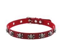 CARISSETT Collana in pelle PU con teschio punk rock gioielli catena regolabile per stili di strada abiti unico gotico accessorio unico punk accessorio, Misura unica, come descritto, come descritto