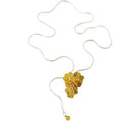 CARISSETT Collana regolabile con ciondolo a grappolo d'uva di cristallo per signora elegante catena del collo stratificazione gioielli abbigliamento accessorio regolabile Pull Chain collana, Misura