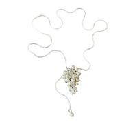 CARISSETT Collana regolabile con ciondolo a grappolo d'uva di cristallo per signora elegante catena del collo stratificazione gioielli abbigliamento accessorio regolabile Pull Chain collana, Misura