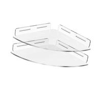 CARISSETT Confezione da 2 mensole da doccia resistenti in acrilico trasparente per piastrelle spesse mensole da doccia in acrilico