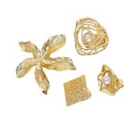 CARISSETT Confezione da 4 anelli in lega alla moda per donne alla moda, ideali per appuntamenti e celebrazioni, gioielli alla moda