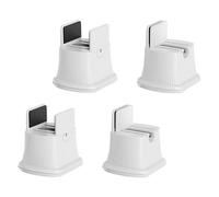 CARISSETT Confezione da 4 cuscinetti girevoli per gambe dei mobili con cuscinetto a sfera per una rotazione regolare di 360 gradi e elevare l'altezza della difesa forti sottobicchieri per mobili