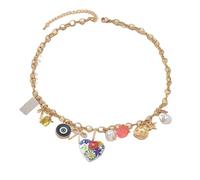 CARISSETT Elegante collana con ciondolo a fiocco versatile gioielli a strati per abiti casual occasioni speciali robusta catena delicata fiocco cravatta ciondolo collana