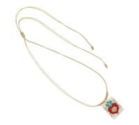 CARISSETT Elegante collana con perline a forma di cuore con corona, gioiello per donna, accessorio alla moda, collana con perline a forma di cuore, Misura unica, come descritto, come descritto