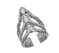 CARISSETT Eleganti anelli per unghie con struttura in metallo, adatti per comfort e stili a matrimoni ed eventi serali alla moda, 8 3/8, come descritto, come descritto