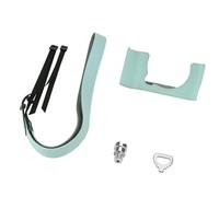 CARISSETT Mezza custodia protettiva in pelle per fotocamera XM5 con cinghie da polso e piena funzionalità mantenuta, Blu lago