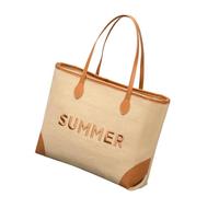CARISSETT Oversize Ricamato Beach Bag Per Le Donne Doppio Manico Tessuto Borse A Tracolla Per Viaggi Palestra Shopping E Vacanze Oversize Borsa A Tracolla, cachi, One Size