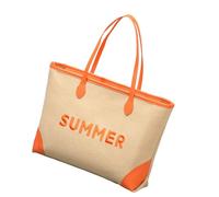 CARISSETT Oversize Ricamato Beach Bag Per Le Donne Doppio Manico Tessuto Borse A Tracolla Per Viaggi Palestra Shopping E Vacanze Oversize Borsa A Tracolla, D, One Size