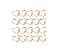 CARISSETT Regolabile Cuore In Metallo Cordino Gancio Catena Del Cane Fibbia Forniture Di Gioielli Per Pet Collari Borse Cinghie Progetti Artigianali Idee Regalo Creativo, Medio, come descritto, come