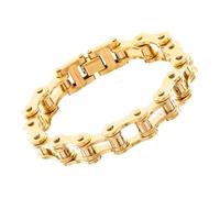 CARISSETT Resistente all'usura Moto Punk Per Gli Uomini Leggero Comodo Da Indossare Tutti I Giorni Braccialetto Catena Da Polso Sport Al, Misura unica, come descritto