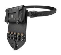 CARISSETT Rinascimentali Alchimisti Set Cintura Stile Antico Cintura A Tema Medievale Per Feste In Costume Goticismo Moda, Nero , Taglia unica