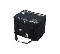 CARISSETT Scatola portaoggetti per esterni, assorbe gli urti, imbottiture con spallacci regolabili, impermeabile, tessuto Oxford, per picnic, tracolla regolabile, borsa da picnic, Nero , 30L