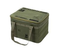 CARISSETT Scatola portaoggetti per esterni, assorbe gli urti, imbottiture con spallacci regolabili, impermeabile, tessuto Oxford, per picnic, tracolla regolabile, borsa da picnic, Verde militare, 42 L