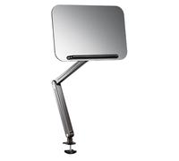 CARISSETT Supporto da lettura regolabile con morsetto da scrivania pieghevole da 50,8 cm di altezza per libri e tablet fino a 33 cm supporto rotante in alluminio